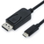 VALUE 11.99.5845 câble vidéo et adaptateur 1 m USB Type-C DisplayPort Noir