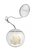 Krinner 76102 LED-Fensterbild Kerze Warm-Weiß LED Transparent Lichterketten 1 Glühbirne(n)