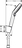 Hansgrohe Crometta 1,25 m Chrom, Weiß