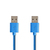 Nedis CCGP61000BU10 USB kábel 1 M USB 3.2 Gen 1 (3.1 Gen 1) USB A Kék