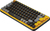 Logitech POP Keys tastiera Universale RF senza fili + Bluetooth QWERTY Russo Nero, Grigio, Giallo