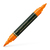 Faber-Castell PAP Dual Marker markeerstift 1 stuk(s) Borstelpunt Oranje