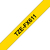 Brother TZE-FX611 Etiketten erstellendes Band Schwarz auf gelb