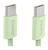 Hama Fabric câble USB USB 2.0 1 m USB C Vert