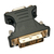 Techly IADAP DVI-8600T tussenstuk voor kabels DVI-A VGA Zwart