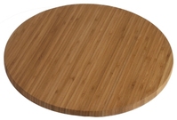 Holzplatte, drehbar aus massivem Bambusholz, kugelgelagerter drehbarer Teller,