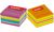 Kores Bloc-note cube, 50 x 50 mm, couleurs fluo, 4 couleurs (5648460)