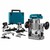 Makita Boven- en kanten Frees Schacht 6-8mm Inc. Accessoires