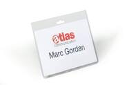 Durable Name Badge without Clip 60 x 90mm - Transparent - Pack of 20