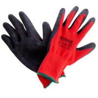 XTrade X1900004 Red Builders Gloves 13 Gauge Size 9 Large (Pack Of 10) SKU: XTR-X1900004