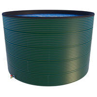 Steel Water Tank - 24ft Dia-163970 Litres 7.37m X 3.84m) Coated