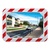 600 x 400mm Polymir Traffic Mirror with Red & White Frame