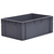 45L Euro Stacking Container - Solid Sides & Base - 600 x 400 x 235mm - Grey