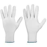 LAIWU, Nylon-Feinstrick-Handschuhe, ohne Beschichtung, Gr. 10