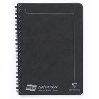 Europa Notebook Sidebound Twin Wire 90gsm Ruled Micro Perforated 120pp A5 Black Ref 4852Z [Pack 10]