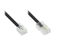 DSL Modem Kabel RJ11 / RJ45, schwarz, 10m, Good Connections®