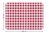 Maximex Zuschneidbare Tischdecke im roten Karo-Design, individuell zuschneidbare & witterungsbeständige Tischdecke, 180 x 140 cm