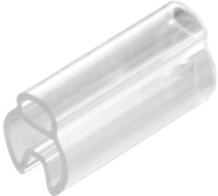 PVC Kabelmarkierer, beschriftbar, (B x H) 18 x 5 mm, max. Bündel-Ø 4 mm, transpa