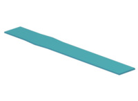 Polyethylen Kabelmarkierer, beschriftbar, (B x H) 30 x 4 mm, blau, 2005990000