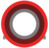Isolierter Ringkabelschuh, 34-35 mm², AWG 2, 6.35 mm, M6, rot