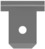 Flachstecker, 4,75 x 0,51 mm, unisoliert, abgewinkelt, 61407-3