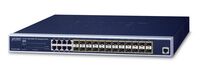 L2+/L4 24-Port 100/1000X SFP with 8 Shared TP Managed Switches, with Hardware Layer3 IPv4/IPv6 Static Routing Netzwerk-Switches