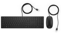 Pavilion 300 Wired Keyboard Pavilion 400, Full-size (100%), Wired, USB, Black, Mouse included Tastiere (esterne)