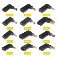 USB-C to Classic Plug Connectors USB-C to Classic Plug Connectors, 12pcs, Angeled Black Externe Stromkabel