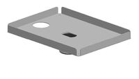 Printer Plate for Fischer chip card reader - BLACK Mounting Kits