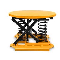 Rotary lift table, self levelling