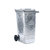 Pojemnik na odpady z blachy stalowej, DIN EN 840