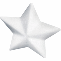 Styropor Stern 9cm weiß
