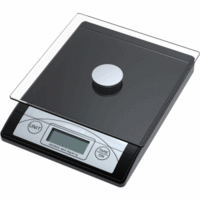 Briefwaage 5000g Glasteller schwarz