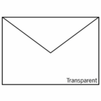 Briefumschlag C5 Nassklebung Transparent Hochweiß