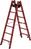 GFK-Stehleiter 2x6 GFK-Sprossen Leiterlänge 1,83 m Arbeitshöhe bis 3,00 m