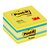 Post-it® Würfel 2028NB, 76 x 76 mm, gelb, neonblau, neongrün, 1 Würfel à 450 Blatt