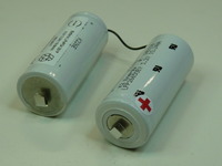 Batterie(s) Batterie Lithium Fer phosphate 2x 26650 2S1P 6.2V 3.2Ah Cosse