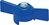 Exemplarische Darstellung: Kombigriff für Kugelhahn, Knebel, blau