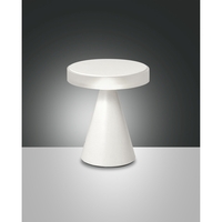 Fabas Luce NEUTRA LED Tischleuchte Höhe 20cm, weiß