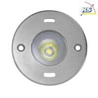 LED Einbau-Scheinwerfer / Unterwasserleuchte, 20° Medium Spot, 1 Multichip POW-LED, 4W, IP68/IP69, Edelstahl, RGB + 4500K