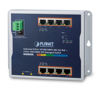 IP30, IPv6/IPv4, 8-Port 1000T