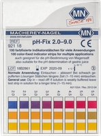 2,0 ... 9,0pH Tiras indicadoras de pH-Fix especiales