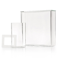 100mm Caja de preparación DURAN® con placa de vidrio esmerilado