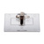 Badge / plaquette d'identité / plaquette nominative "Podio Print" | blanc Avec aimant "Premium" (gris)