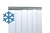 Foto 1 von PVC-Streifenvorhang Tiefkühlbereich kältefest Temperatur Resistenz +30/-25°C, Lamellen 200 x 2 mm transparent, Höhe 2,75 m, Breite 1,05 m (0,80 m), Edelstahl