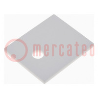 Heat transfer pad: ceramic; TO218,TO247; L: 21mm; W: 25mm; 25W/mK