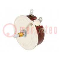 Potentiometer: axiaal; enkel draai; 25Ω; 100W; 6,35mm; L: 22,23mm