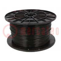 Filament: PLA; Ø: 1,75mm; czarny; 200÷235°C; 1kg
