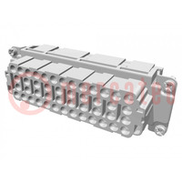 Connector: HDC; contact insert; female; Han® EE; PIN: 46; 46+PE