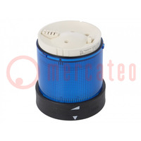 Segnalatore: luminoso; LED; azzurro; 24VDC; 24VAC; IP65; Ø70mm